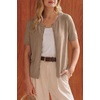 image:imageArachampCloz Womens Wool Blend Cropped Lightweight Short Sleeve Summer Business Casual Cardigan TopsAcamel