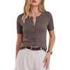 image:imageArachampCloz Womens Wool Blend Cropped Lightweight Short Sleeve Summer Business Casual Cardigan TopsAcoffee