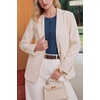 image:imageArachampCloz Womens Wool Blend Cropped Lightweight Short Sleeve Summer Business Casual Cardigan TopsAdark Blue