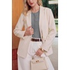 image:imageArachampCloz Womens Wool Blend Cropped Lightweight Short Sleeve Summer Business Casual Cardigan TopsAgrey