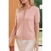 image:imageArachampCloz Womens Wool Blend Cropped Lightweight Short Sleeve Summer Business Casual Cardigan TopsBlush Pink