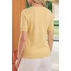 image:imageArachampCloz Womens Wool Blend Cropped Lightweight Short Sleeve Summer Business Casual Cardigan TopsCream Yellow