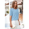 image:imageArachampCloz Womens Wool Blend Cropped Lightweight Short Sleeve Summer Business Casual Cardigan TopsLight Blue