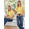 image:imageArachampCloz Womens Wool Blend Cropped Lightweight Short Sleeve Summer Business Casual Cardigan TopsYellow