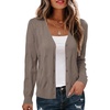 image:imageArachampCloz Womens 100 Cotton Regular Fit V Neck Button Up Cardigan Sweaters All Season Work TopsAcoffee
