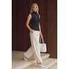 image:imageArachampCloz Womens Wool Blend Slim Fit Soft Turtleneck Business Casual Tank TopsBlack