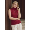 image:imageArachampCloz Womens Wool Blend Slim Fit Soft Turtleneck Business Casual Tank TopsBurgundy