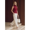 image:imageArachampCloz Womens Wool Blend Slim Fit Soft Turtleneck Business Casual Tank TopsBurgundy