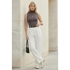 image:imageArachampCloz Womens Wool Blend Slim Fit Soft Turtleneck Business Casual Tank TopsCoffee