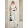 image:imageArachampCloz Womens Wool Blend Slim Fit Soft Turtleneck Business Casual Tank TopsOffwhite