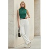 image:imageArachampCloz Womens Wool Blend Slim Fit Soft Turtleneck Business Casual Tank TopsTeal