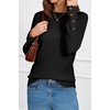 image:imageArachampCloz Womens Wool Blend ButtonCuff Fall Fashion Casual SweatersBlack