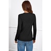 image:imageArachampCloz Womens Wool Blend ButtonCuff Fall Fashion Casual SweatersBlack