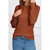 image:imageArachampCloz Womens Wool Blend ButtonCuff Fall Fashion Casual SweatersCaramel