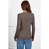 image:imageArachampCloz Womens Wool Blend ButtonCuff Fall Fashion Casual SweatersCoffee