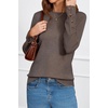 image:imageArachampCloz Womens Wool Blend ButtonCuff Fall Fashion Casual SweatersCoffee