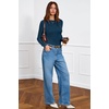 image:imageArachampCloz Womens Wool Blend ButtonCuff Fall Fashion Casual SweatersDark Blue