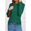 image:imageArachampCloz Womens Wool Blend ButtonCuff Fall Fashion Casual SweatersDark Green