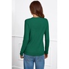 image:imageArachampCloz Womens Wool Blend ButtonCuff Fall Fashion Casual SweatersDark Green
