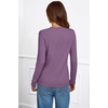 image:imageArachampCloz Womens Wool Blend ButtonCuff Fall Fashion Casual SweatersPurple