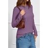image:imageArachampCloz Womens Wool Blend ButtonCuff Fall Fashion Casual SweatersPurple