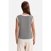 image:imageArachampCloz Womens 100 Cotton Regular Fit Polo V Neck Striped Sweater Vest Casual Tops 2026Black