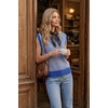 image:imageArachampCloz Womens 100 Cotton Regular Fit Polo V Neck Striped Sweater Vest Casual Tops 2026Royal Blue