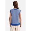 image:imageArachampCloz Womens 100 Cotton Regular Fit Polo V Neck Striped Sweater Vest Casual Tops 2026Royal Blue