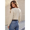 image:imageArachampCloz Womens 100 Cotton Bolero Shrug V Neck Cropped Cardigan Waffle Knit SweatersApricot