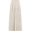 image:imageArachampCloz Womens Linen Blend Wide Leg Palazzo Pants AllSeason Business Casual Outfits Dress TrousersApricot