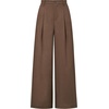 image:imageArachampCloz Womens Linen Blend Wide Leg Palazzo Pants AllSeason Business Casual Outfits Dress TrousersCoffee