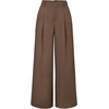 image:imageArachampCloz Womens Linen Blend Wide Leg Palazzo Pants AllSeason Business Casual Outfits Dress TrousersCoffee