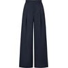 image:imageArachampCloz Womens Linen Blend Wide Leg Palazzo Pants AllSeason Business Casual Outfits Dress TrousersNavy