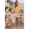 image:imageArachampCloz Womens Wool Blend Oversized Elbow Sleeve Summer Casual Cardigan  NonItchy Breathable Sweater VNeck Button Front Slit Hem Loose Fit Figure Friendly Weekend Travel Work OutfitsCream Yellow