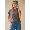 image:imageArachampCloz Womens Wool Blend Short Sleeve Oversized Sweater Work Casual Cap Sleeve Tops Summer 2026Coffee