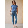 image:imageArachampCloz Womens Wool Blend Short Sleeve Oversized Sweater Work Casual Cap Sleeve Tops Summer 2026Lake Blue