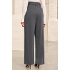 image:imageArachampCloz Womens Lightweight Wool Blend Elastic Waist Straight Leg Business Casual Pants 2026Dark Grey
