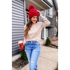 image:imageArachampCloz Womens Soft Knit Sweater Fall Dressy Casual Pullover TopsAdeep Apricot
