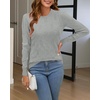 image:imageArachampCloz Womens Soft Knit Sweater Fall Dressy Casual Pullover TopsAlight Grey