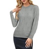 image:imageArachampCloz Womens Soft Knit Sweater Fall Dressy Casual Pullover TopsAlight Grey