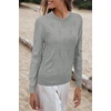 image:imageArachampCloz Womens Soft Knit Sweater Fall Dressy Casual Pullover TopsAlight Grey
