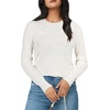 image:imageArachampCloz Womens Soft Knit Sweater Fall Dressy Casual Pullover TopsAoff White