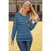 image:imageArachampCloz Womens Soft Knit Sweater Fall Dressy Casual Pullover TopsStriped Blue White