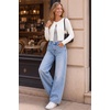 image:imageArachampCloz Womens Wool Blend Cropped Crewneck Fall Work Cardigan Sweaters  Lightweight Bolero Shrugs Button Front Long Sleeve Regular Fit Business Casual Outfits Formal PartyWhite