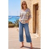image:imageArachampCloz Womens Wool Blend Elbow Sleeve Summer Oversized Casual SweaterRainbow Striped 01