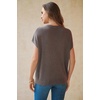 image:imageArachampCloz Womens Wool Blend Oversized Cap Sleeve Summer Casual Sweater  Short Sleeve Sweater Stretchy amp Lightweight Capsule Wardrobe Teacher Outfits Business Casual Tops Solo amp Layer OutfitsCoffee