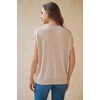 image:imageArachampCloz Womens Wool Blend Oversized Cap Sleeve Summer Casual Sweater  Short Sleeve Sweater Stretchy amp Lightweight Capsule Wardrobe Teacher Outfits Business Casual Tops Solo amp Layer OutfitsApricot