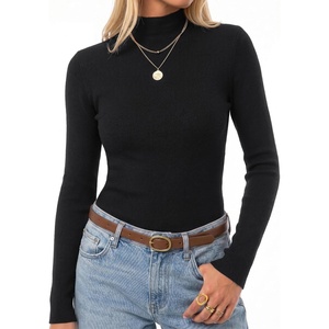 image:imageArachampCloz Womens 100 Merino Wool Slim Fit Mock Neck Sweaters Basic Fall  Luxury FabricampMachine Washable LightweightampEasy Care Natural Warmth Work Essential Business Casual Fall Winter 2026Black