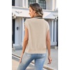 image:imageArachampCloz Summer Sweater Vest Women Spring Cap Sleeve V Neck Striped Button Casual Cardigan Sweater Knit Tank Tops 2025Apricotblack