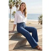 image:imageArachampCloz Womens Lyocell Blend Adjustable Waist Fall Wide Leg Jeans  Lyocell Blend Stretchy Denim Adjustable Button Waist High Waist Baggy Straight Wide Leg Jeans Trendy Casual Workwear 2026Dark Blue